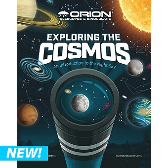 Introduce your family to the wonders of the night sky with Orion's Exploring the Cosmos book! Join our astronaut guides as they take you on a tour of the universe and learn interesting facts about space along the way. We'll explore the Milky Way and take a closer look at the Sun and planets of the Solar System as we journey through space on an educational adventure. Learn how you and your family can identify and explore constellations and more from your very own backyard. Discover the constellations and learn how ancient stargazers used their imaginations to create myths and legends starring a cast of celestial characters. Spark your child's interest in space and astronomy today! Packed with amazing facts, beautiful illustrations, fun activ